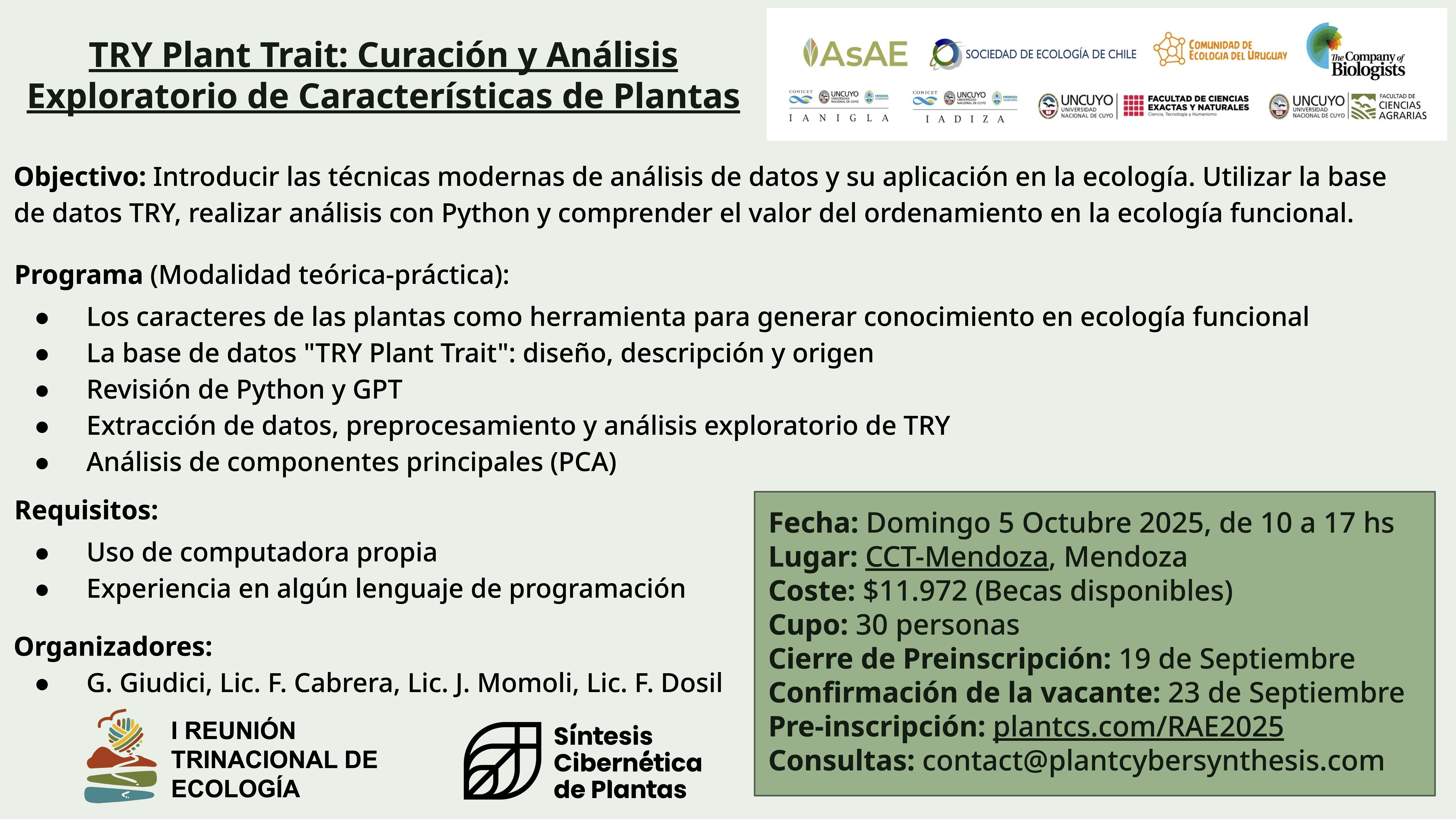 Flyer del taller